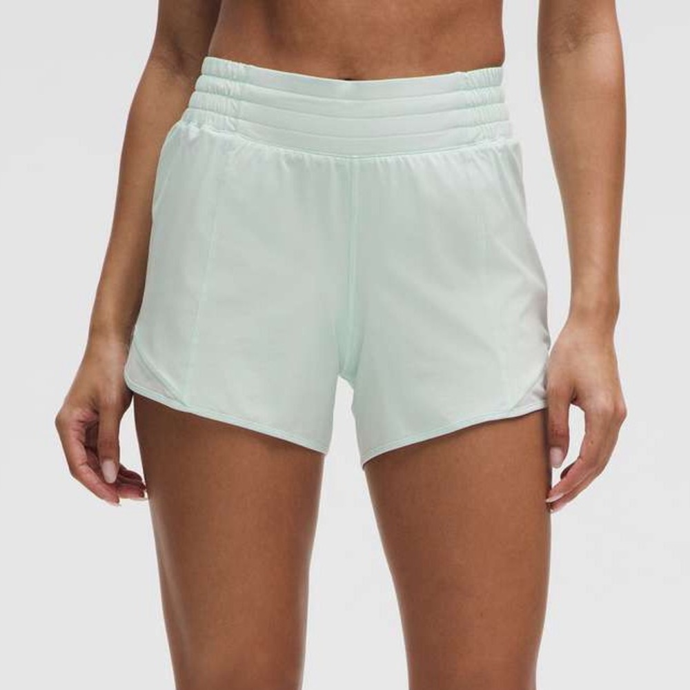 NWT Lululemon Hotty Hot High-Rise
Lined Short 4" , Mint Breeze, Size 4